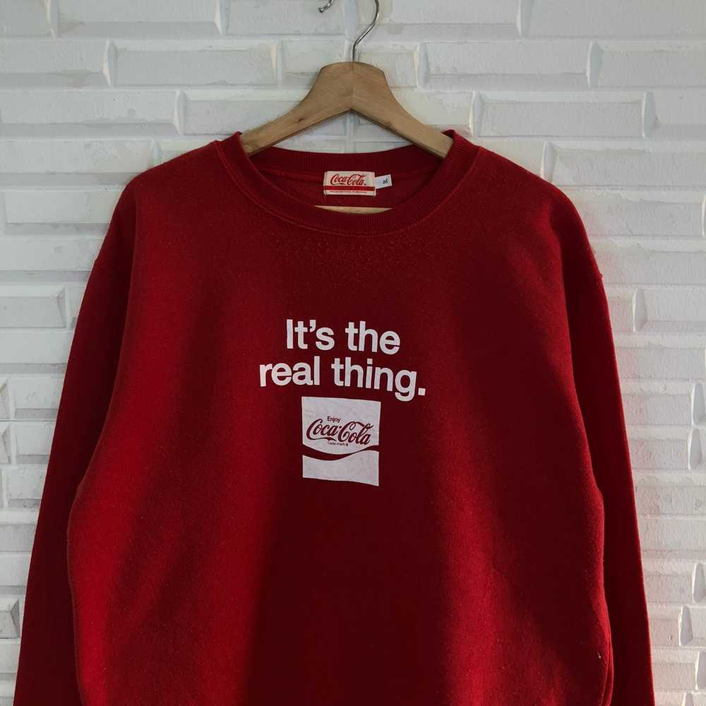 Japanese Brand - VINTAGE COCA COLA BIG LOGO SWEAT… - image 3