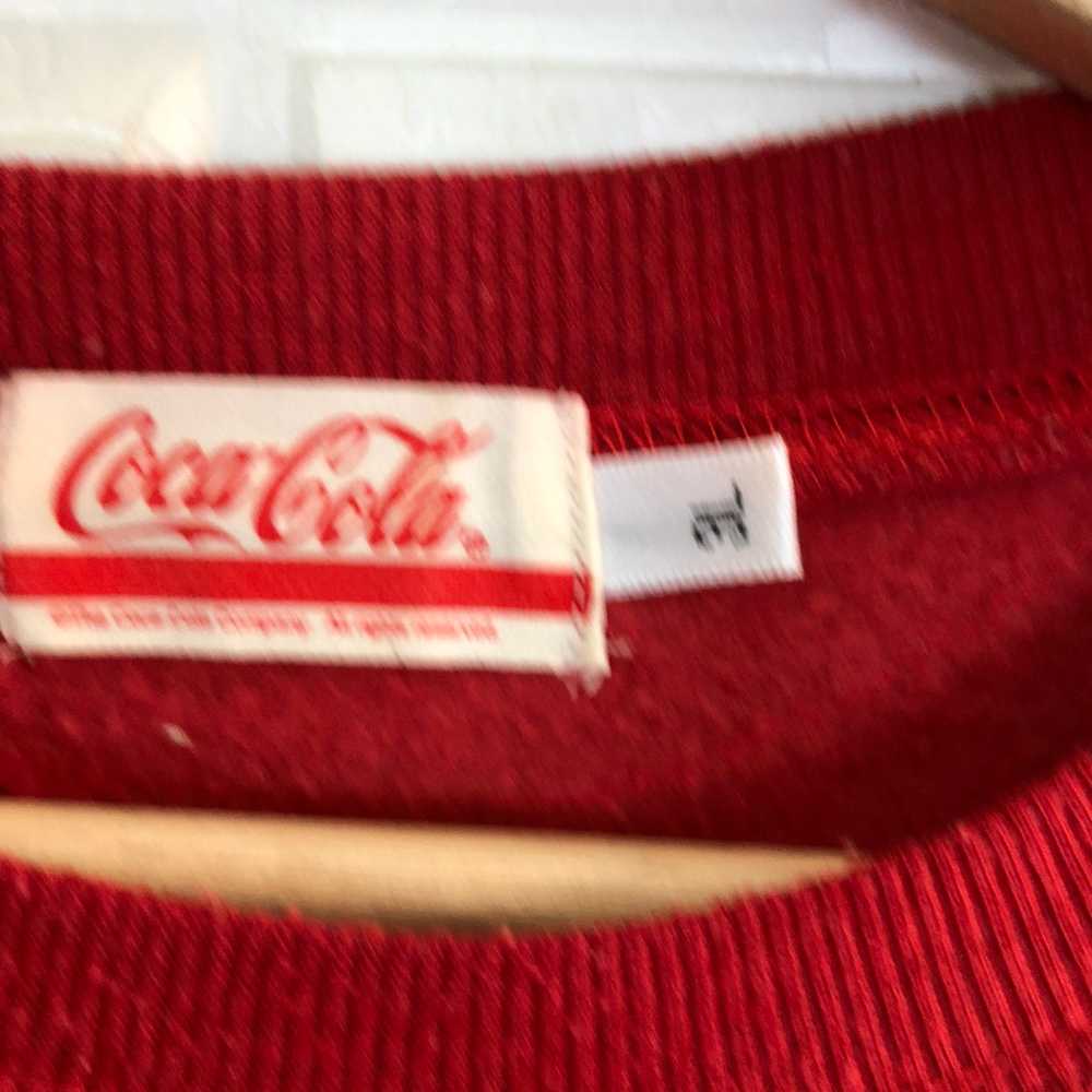 Japanese Brand - VINTAGE COCA COLA BIG LOGO SWEAT… - image 7