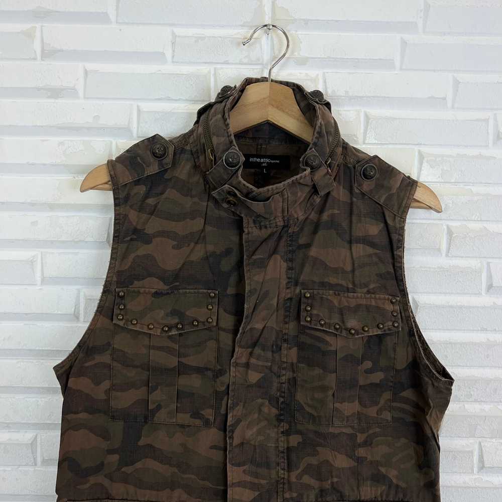 Military - VINTAGE IN THE ATTIC JAPAN VEST CAMO D… - image 3