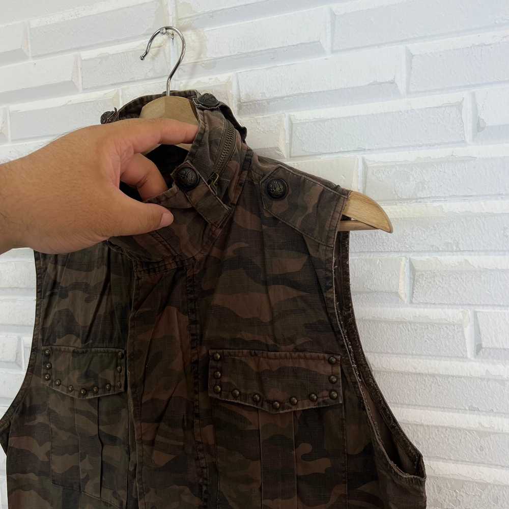 Military - VINTAGE IN THE ATTIC JAPAN VEST CAMO D… - image 5