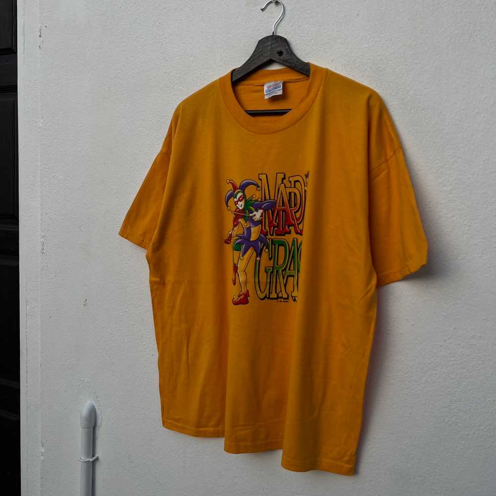 Vintage - VINTAGE MARDI GRAS HANES 90's BIG LOGO … - image 2