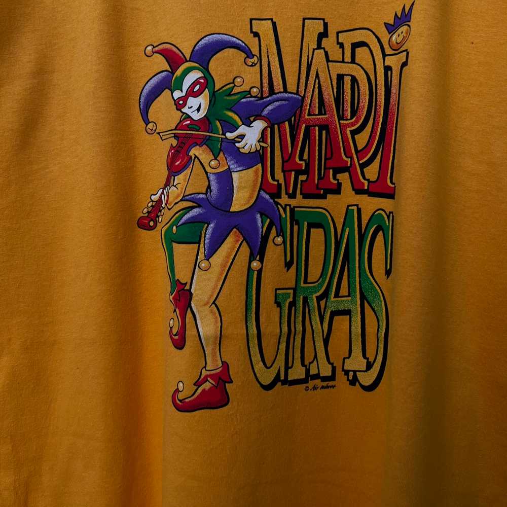 Vintage - VINTAGE MARDI GRAS HANES 90's BIG LOGO … - image 4