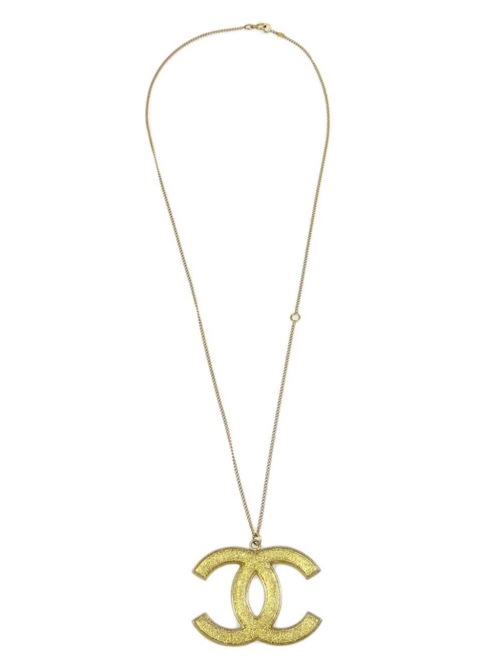 CHANEL Pre-Owned 2005 CC pendant necklace - Gold - image 1