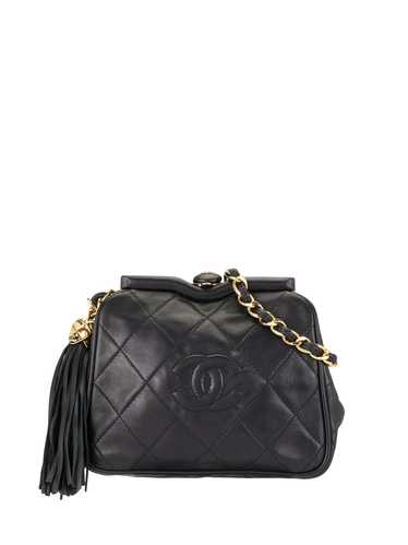 CHANEL Pre-Owned 1990 quilted CC belt bag - Black