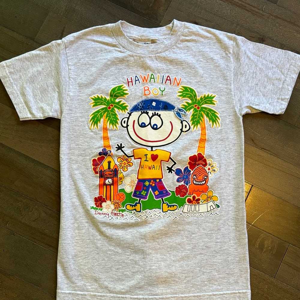 RARE Vintage 90’s Danny First Hawaii Boy T Shirt.… - image 1
