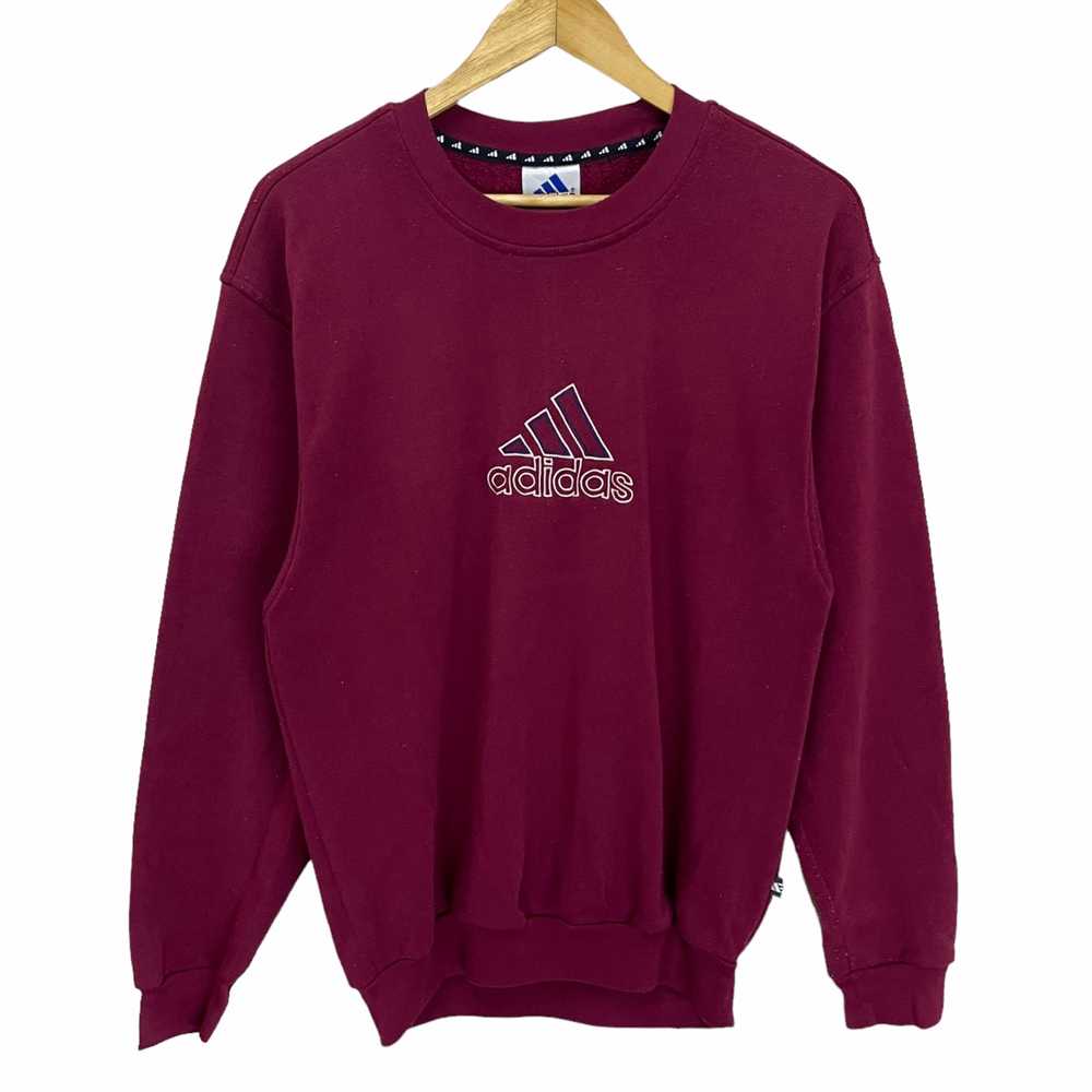 💥 Vtg ADIDAS EQT Equipment Big Logo Embroidered Sweatshirt