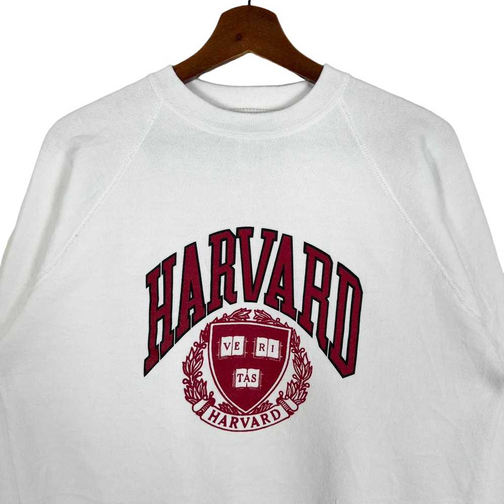 Vintage - 80s Harvard University Classic Logo Swe… - image 2