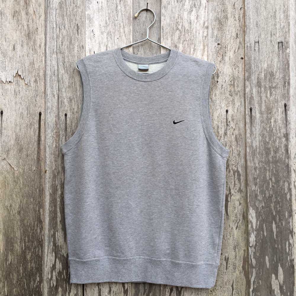 Vintage Nike Sleeveless Sweatshirt Small Logo - image 1