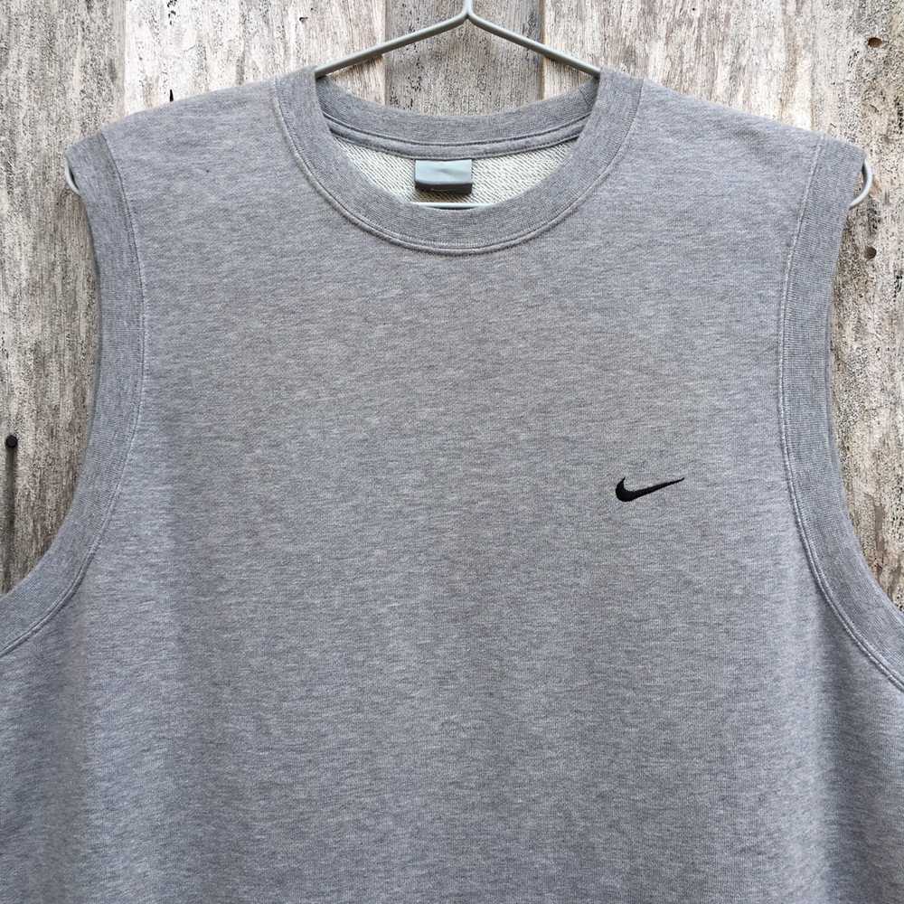 Vintage Nike Sleeveless Sweatshirt Small Logo - image 2