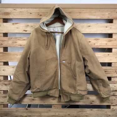 Vintage - Vintage Carhartt Hoodie Thermal Lined D… - image 1