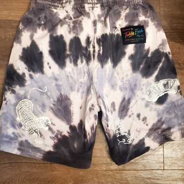 Teddy Fresh X Jerry Garcia Tie Dye Shorts Size Me… - image 1