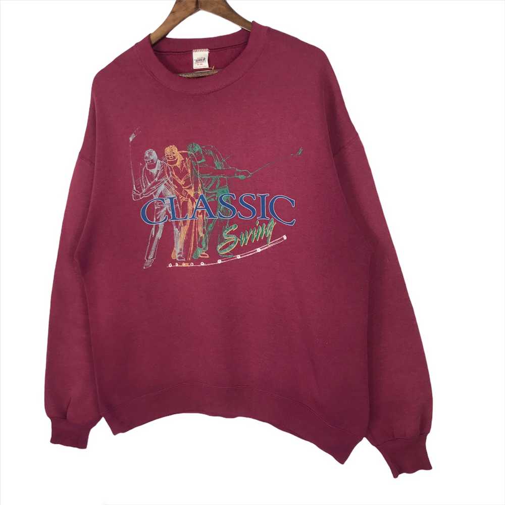 Vintage - Vintage Wolf Golf Sweatshirt Classic - image 3