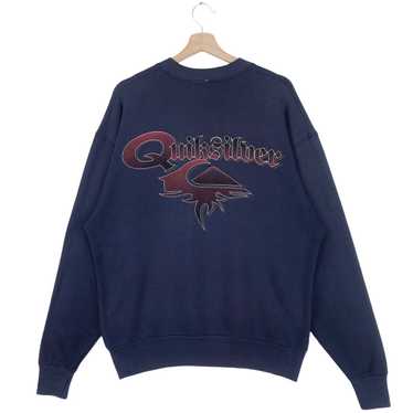 Vintage - 90’s Quiksilver Big Logo Sweatshirt Cre… - image 1