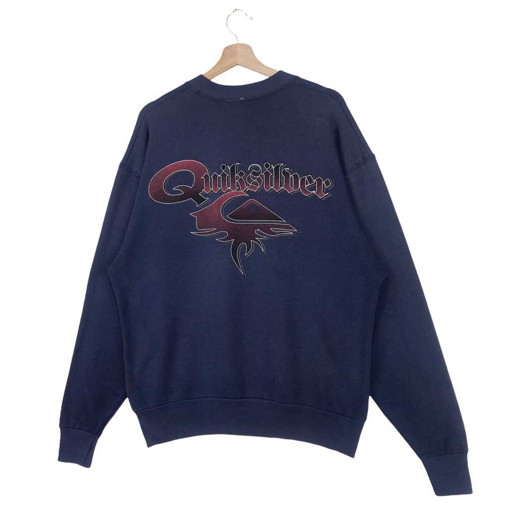 Vintage - 90’s Quiksilver Big Logo Sweatshirt Cre… - image 3