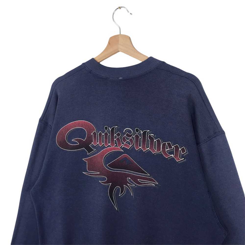 Vintage - 90’s Quiksilver Big Logo Sweatshirt Cre… - image 6