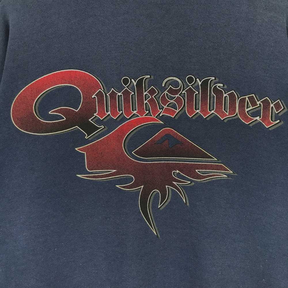 Vintage - 90’s Quiksilver Big Logo Sweatshirt Cre… - image 8