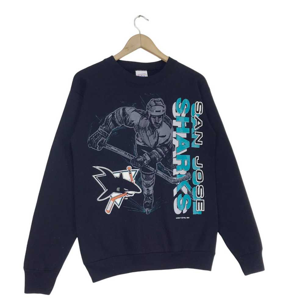 Vintage - 90s San Jose Sharks Crewneck - image 3