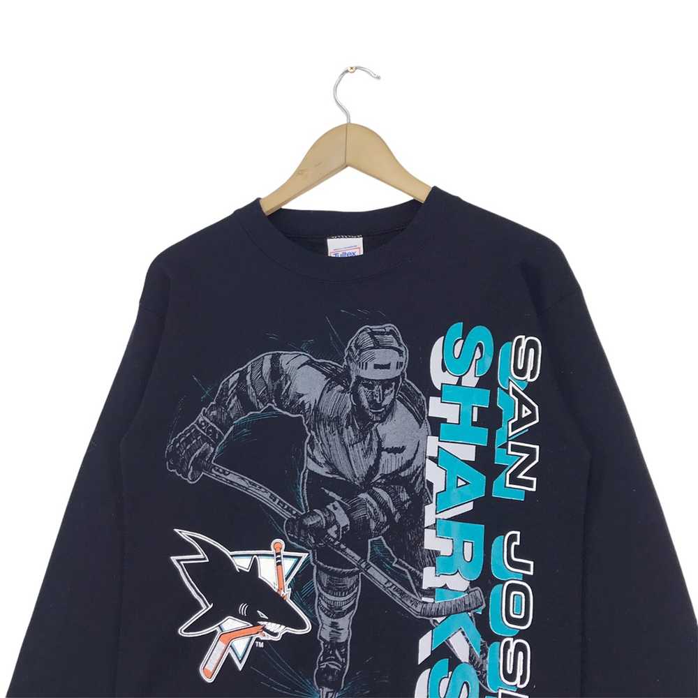 Vintage - 90s San Jose Sharks Crewneck - image 4