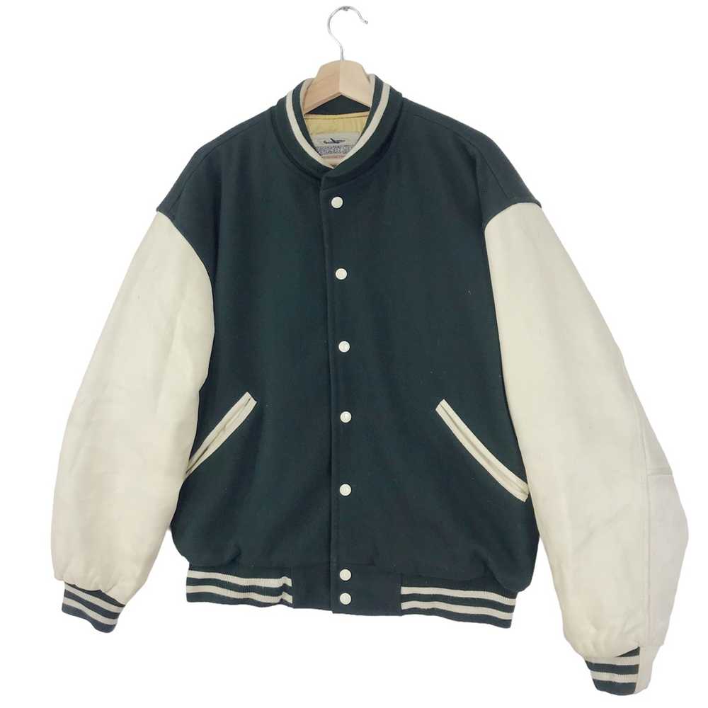 Vintage - Vintage 90’s University Shop Varsity Le… - image 4