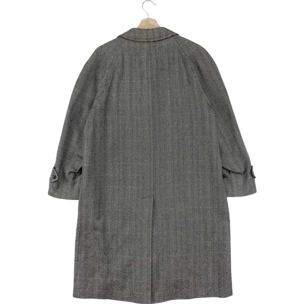 Vintage - Burberry Wool Checked Over Coat Jacket - image 6