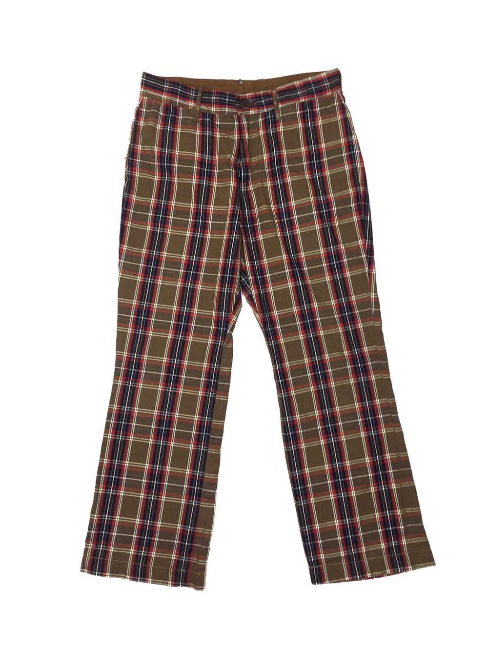 Kapital Plaid Checked Blend Cropped Pants S049 - image 1