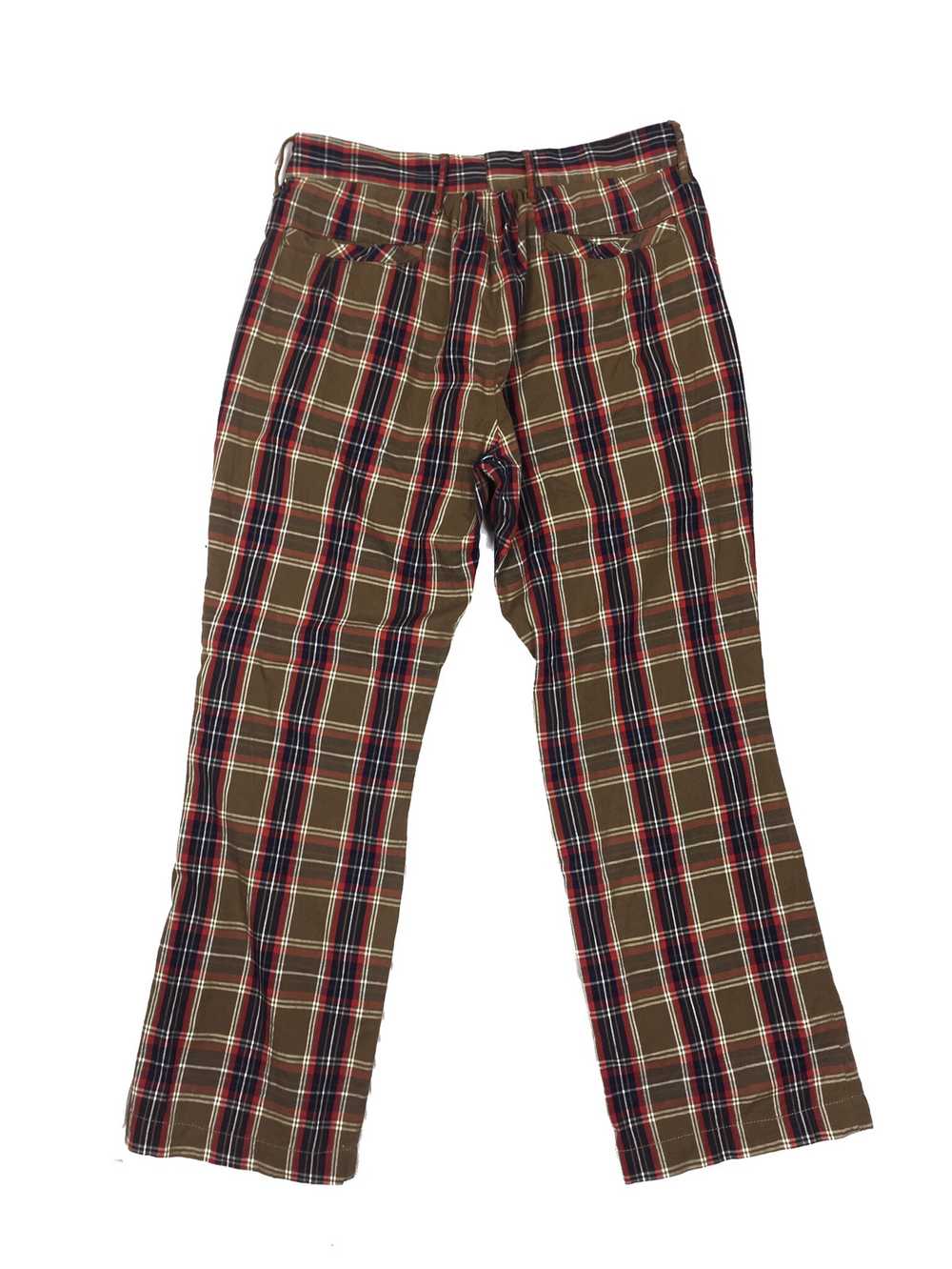 Kapital Plaid Checked Blend Cropped Pants S049 - image 2