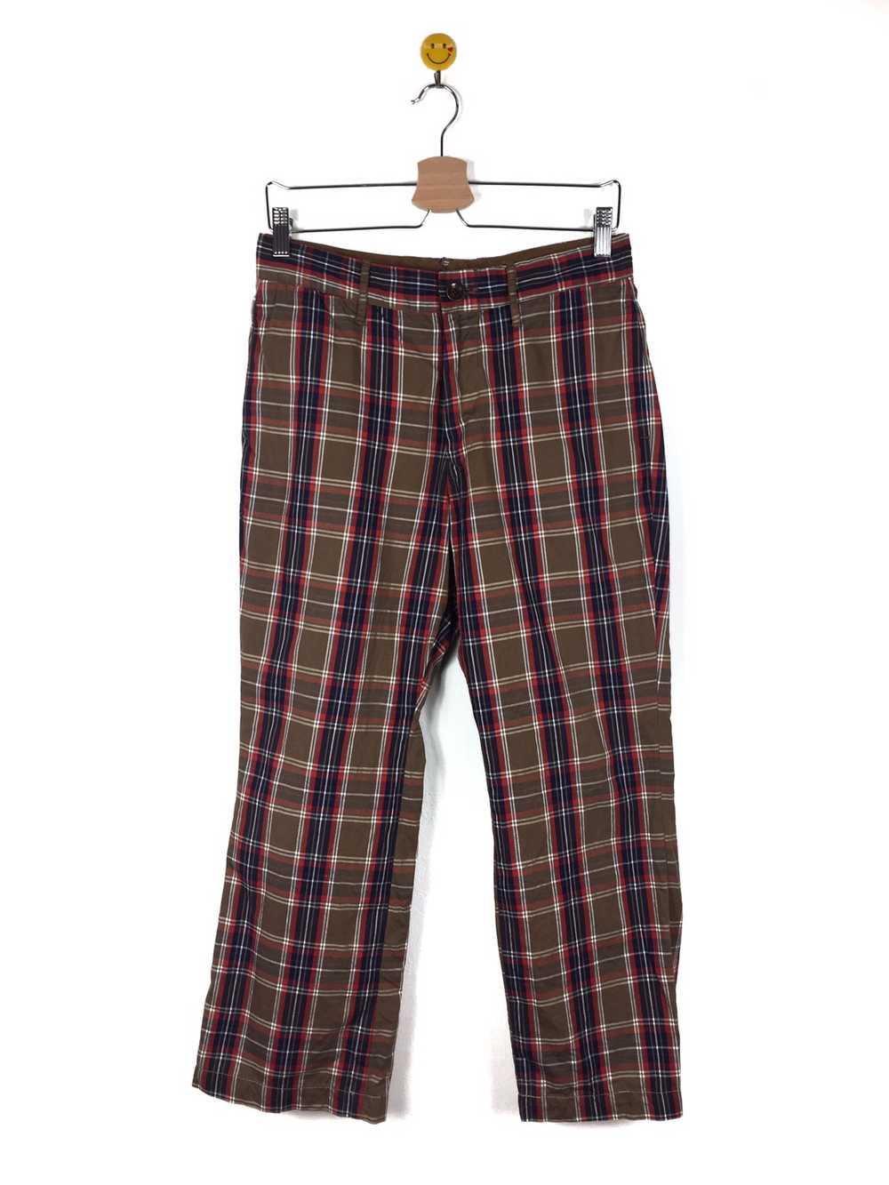 Kapital Plaid Checked Blend Cropped Pants S049 - image 3