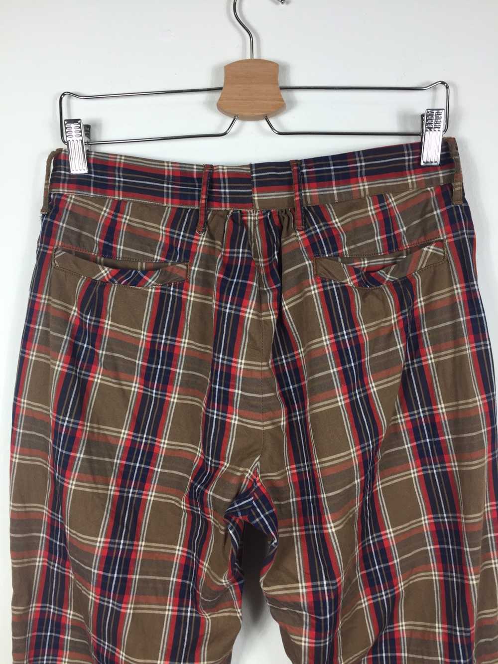 Kapital Plaid Checked Blend Cropped Pants S049 - image 7