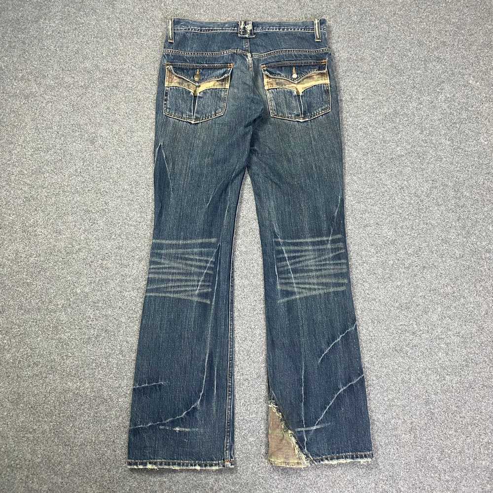 Vintage - ROOT THREE STYLE FLARE BOOTCUT DENIM JE… - image 2