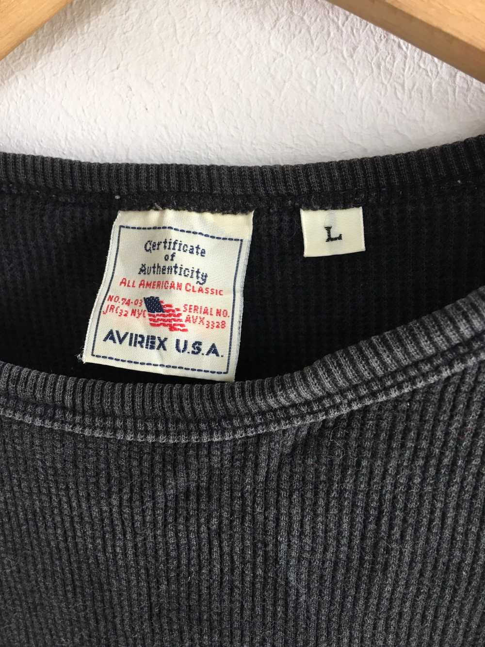 Vintage - Vintage Avirex Long Sleeve Shirt Black - image 2