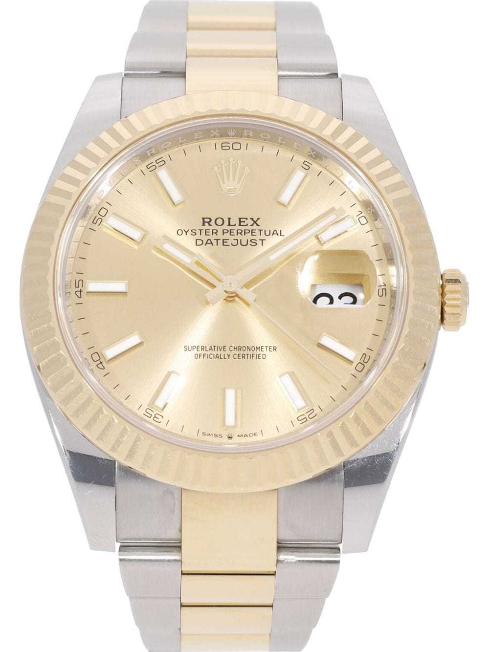 Rolex 2022 pre-owned Datejust 41mm - Gold - image 2