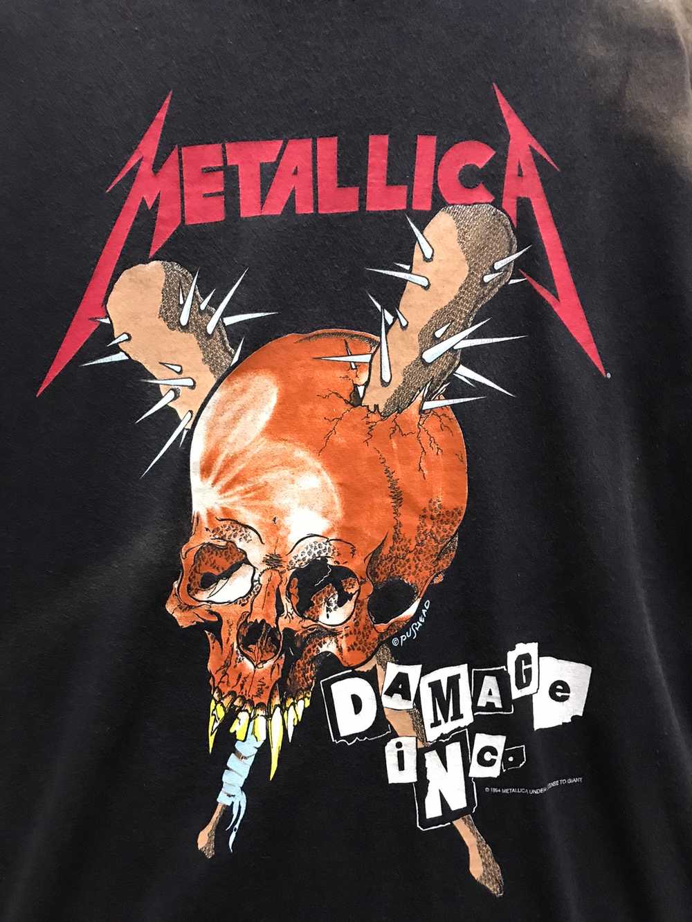 Vintage - Vintage Metallica Damage Inc. Pushead S… - image 3