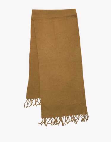 Balenciaga plain brown wool cashmere scarf / muffl