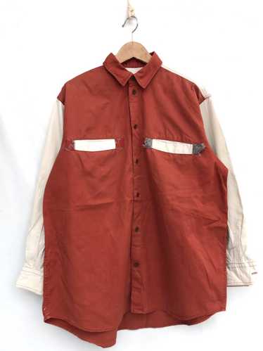 トップス LONG SHIRT 48 Nigel Cabourn Nigel Cabourn Long sleeve shirt/48/Cotton/NVY/Solid color