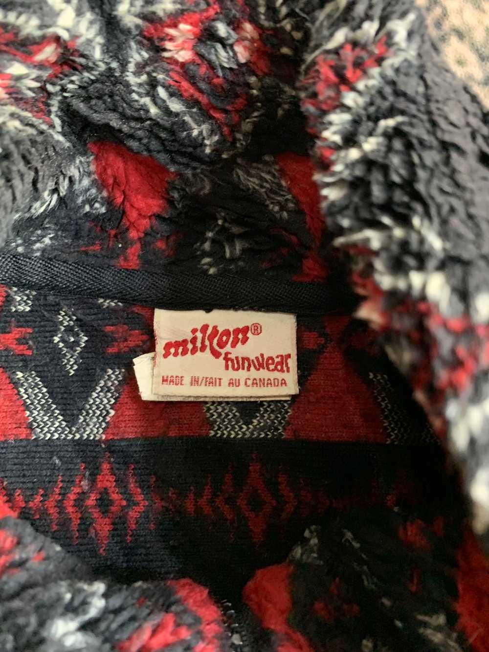 Vintage - vintage milton funwear vest fleece full… - image 6