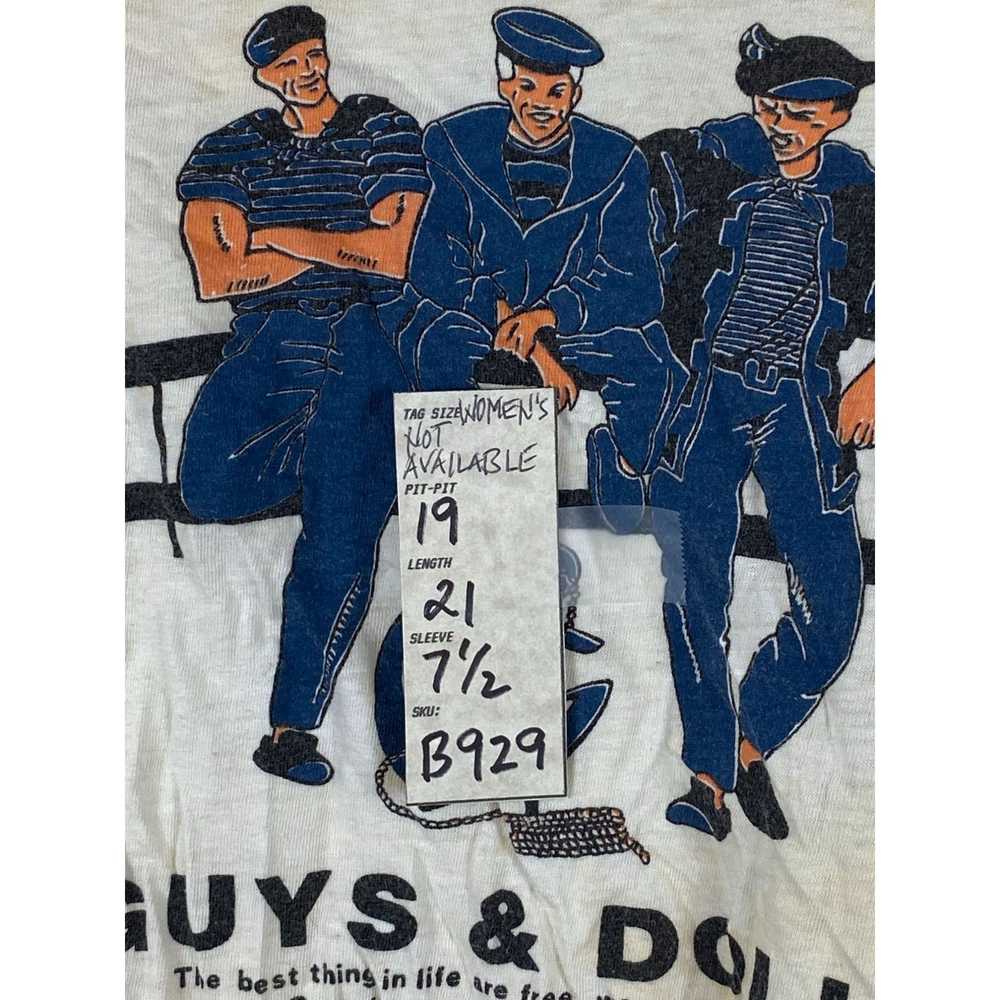 Other Vintage Unbranded Guys & Dolls Tee Shirt Wh… - image 4