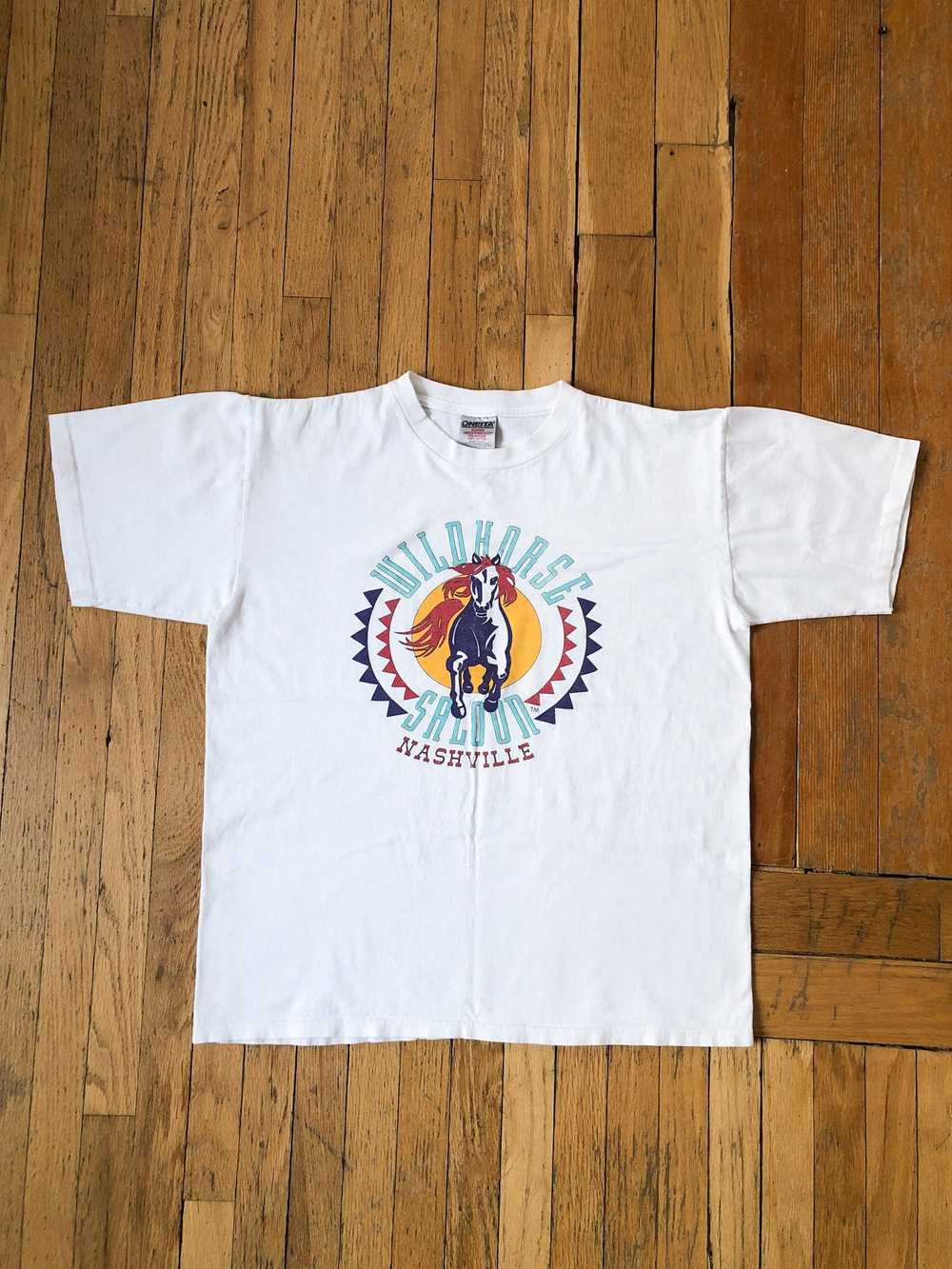 Made In Usa × Vintage 90s Single Stitch 'Wild Hor… - image 2