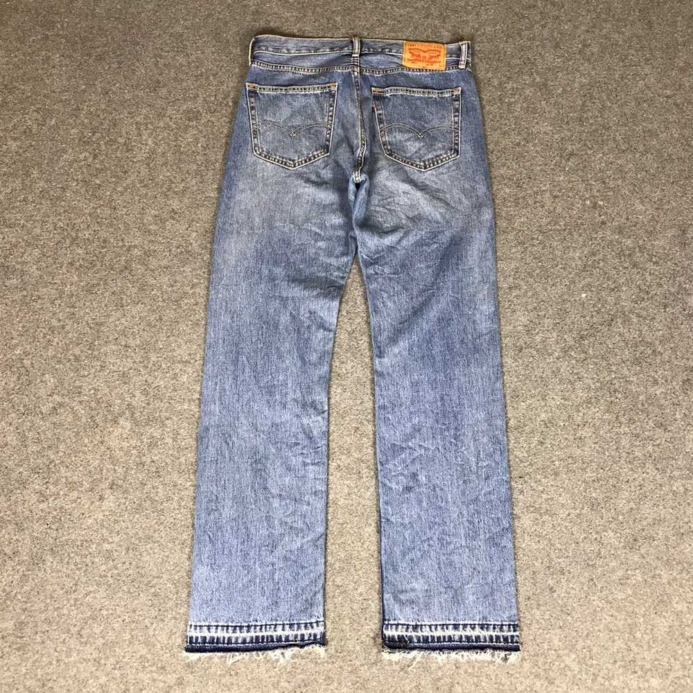 Vintage - Beautiful faded levis 505 jeans light w… - image 2