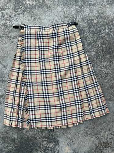 Burberry Nova Check Wrapped Skirt