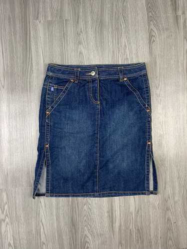 Fcuk - Fcuk split end denim street skirt