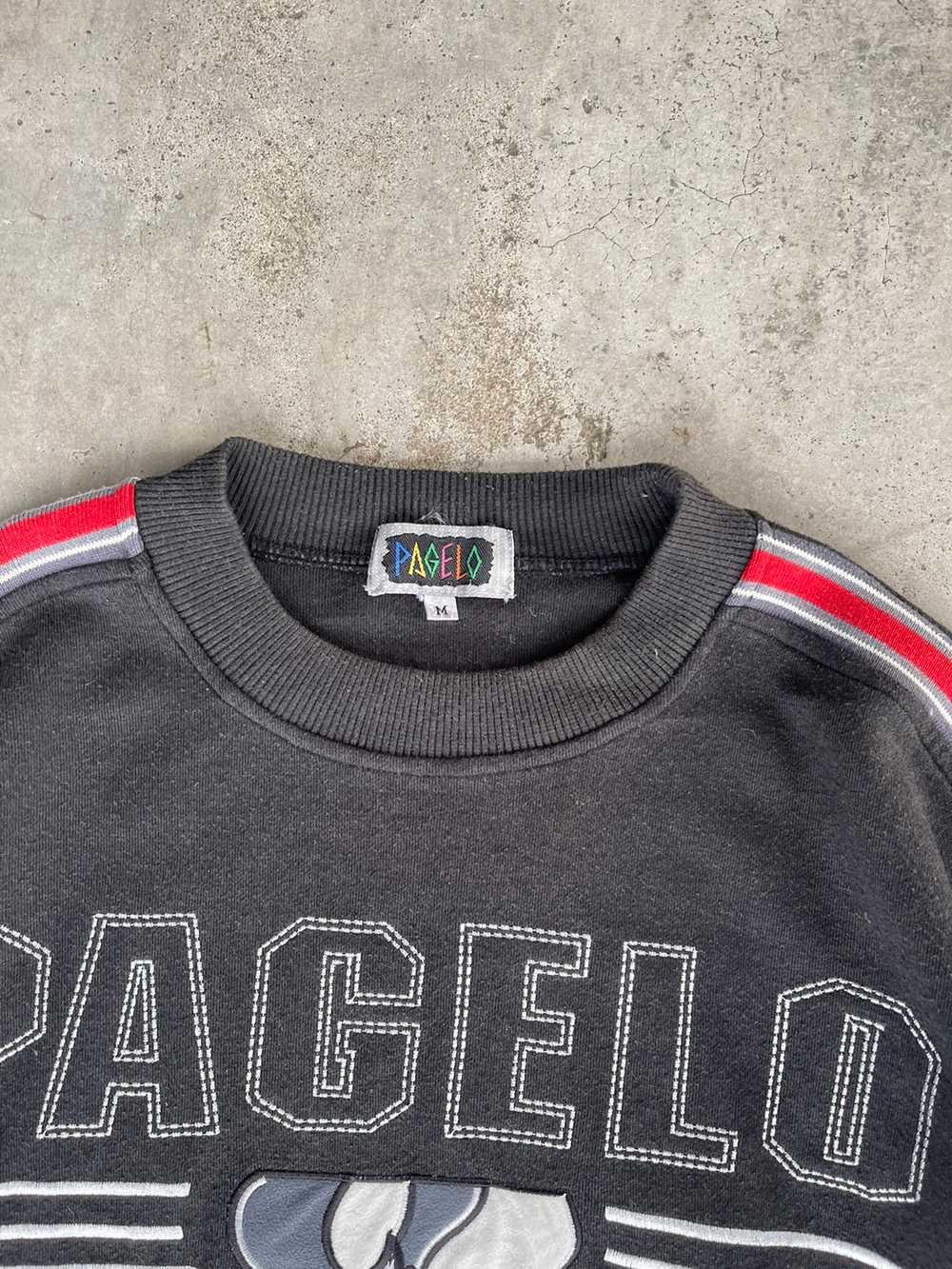 Japanese Brand - Pagelo Embroidery Crewneck pullo… - image 4