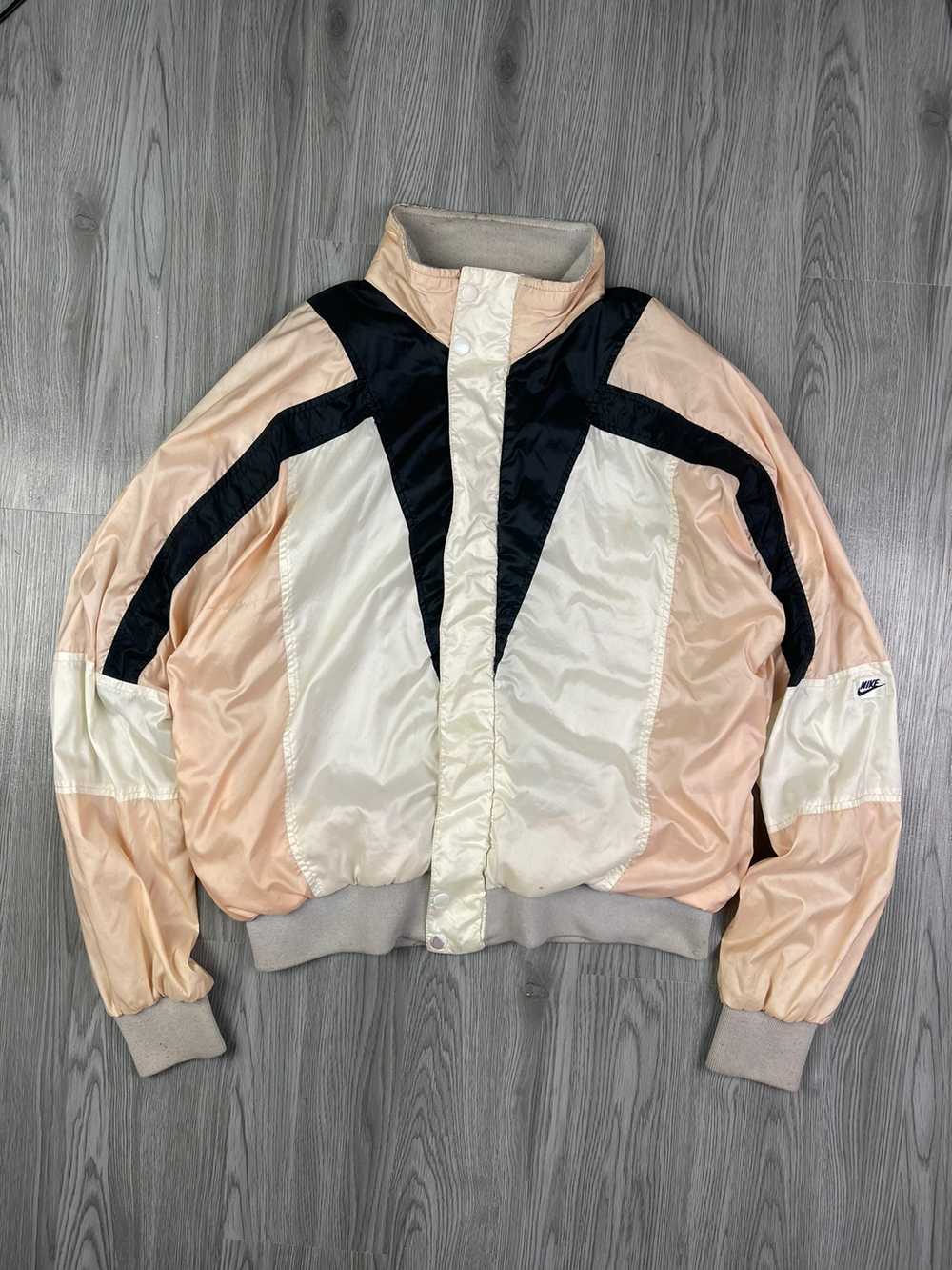 Vintage 80~90s original Nike tricolour satin colo… - image 1