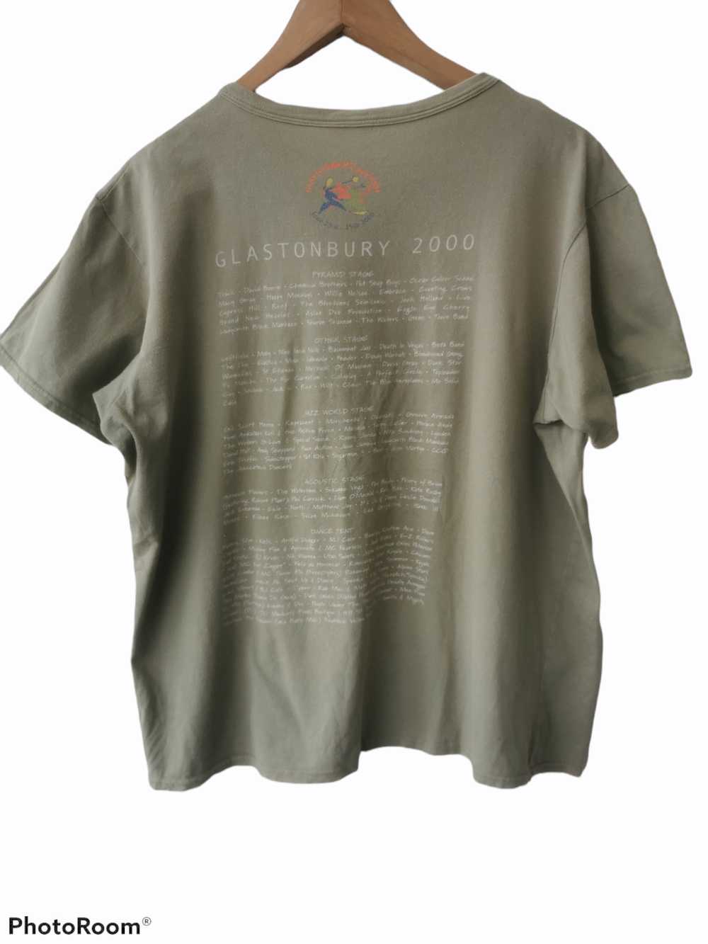 Vintage - Vintage 2000 Glastonbury Tour Tee Made … - image 3