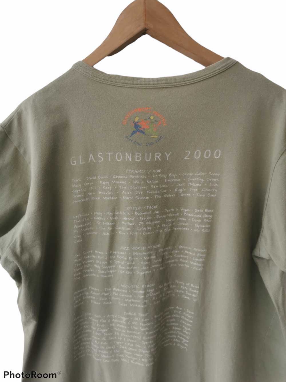 Vintage - Vintage 2000 Glastonbury Tour Tee Made … - image 4