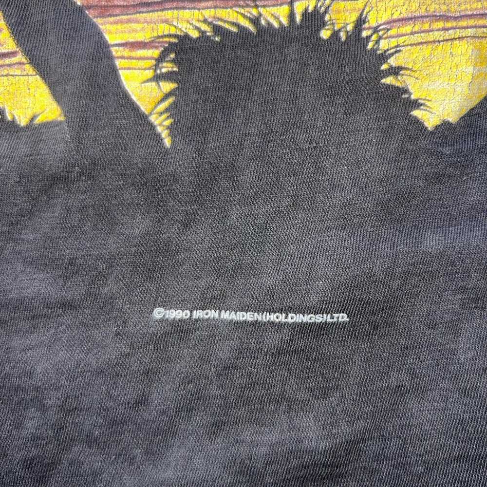 1990 Iron Maiden Deaf Sentence T-Shirt Size Medium - image 3