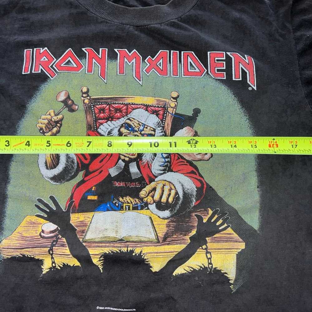 1990 Iron Maiden Deaf Sentence T-Shirt Size Medium - image 5