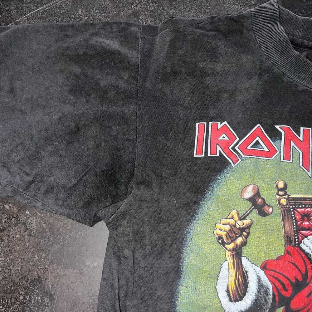 1990 Iron Maiden Deaf Sentence T-Shirt Size Medium - image 7