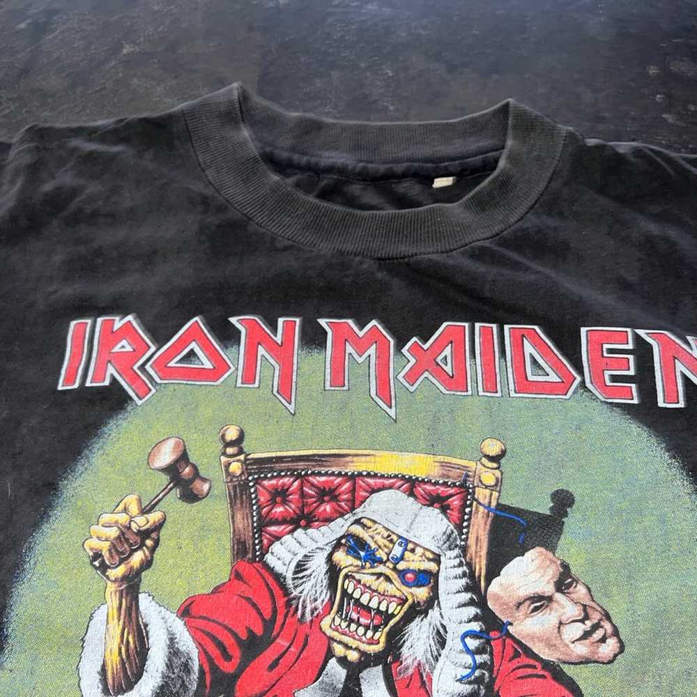 1990 Iron Maiden Deaf Sentence T-Shirt Size Medium - image 9