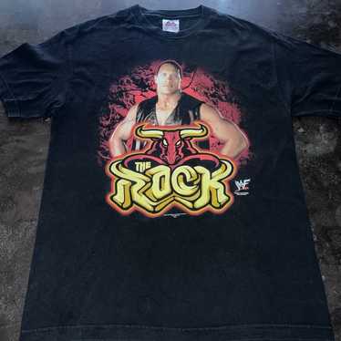 2002 WWF The Rock Double Side T-Shirt Adult SZ La… - image 1