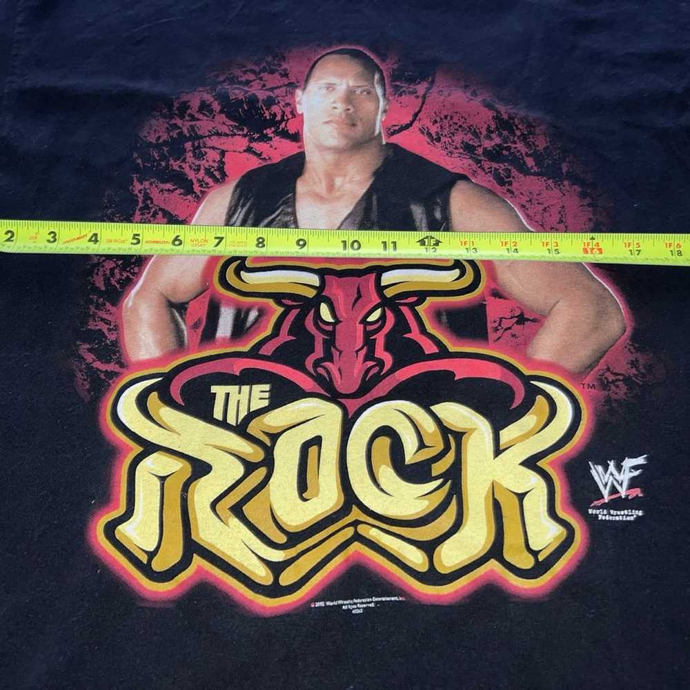 2002 WWF The Rock Double Side T-Shirt Adult SZ La… - image 6
